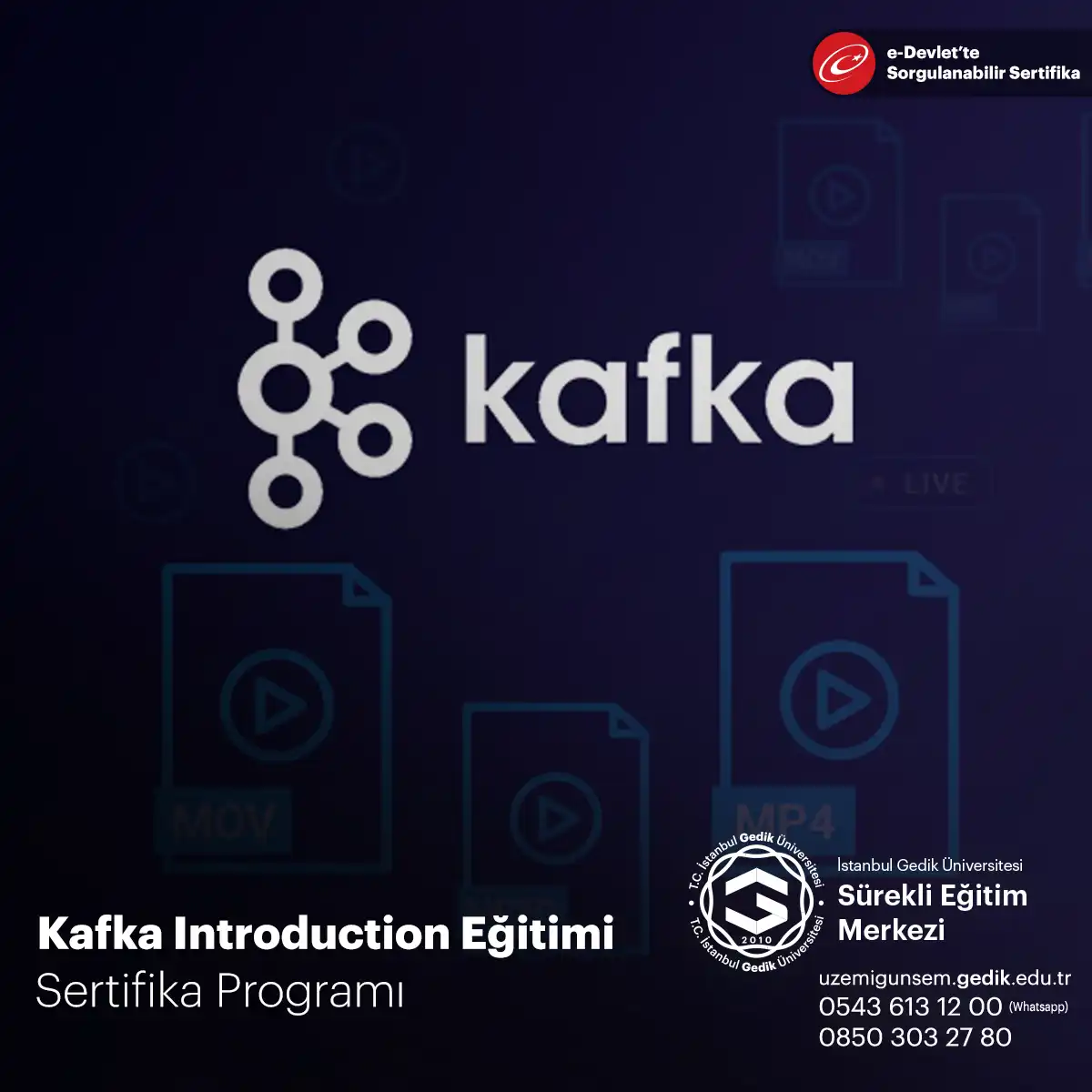 Kafka Introduction Eğitimi Sertifika Programı